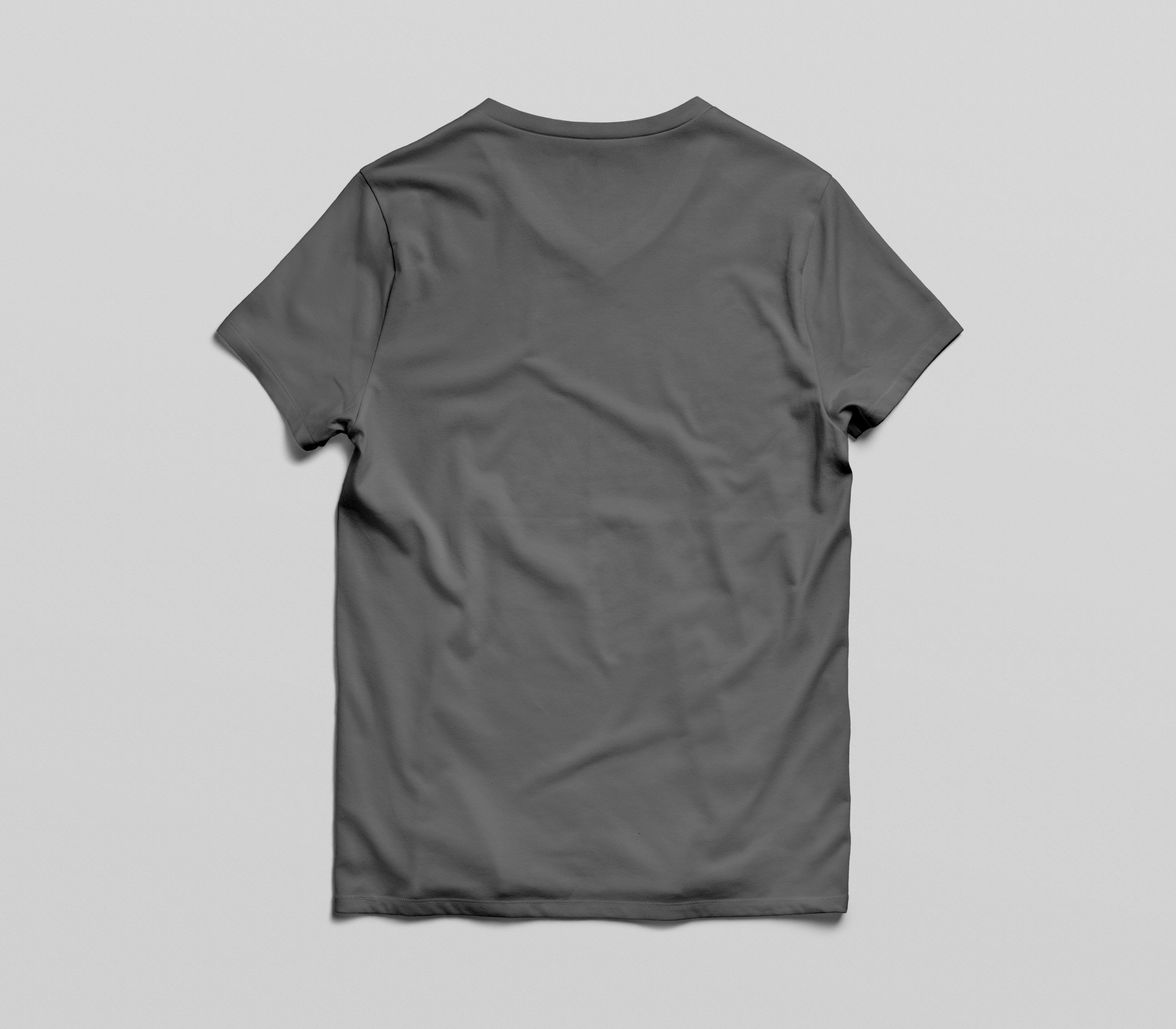Erkek%20Basic%20Gri%20V-Yaka%20T-Shirt